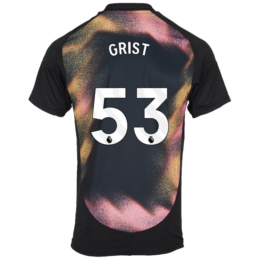 Kandiny Herren Ben Grist #53 Schwarz Weiß Auswärtstrikot Trikot 2024/25 T-Shirt Österreich