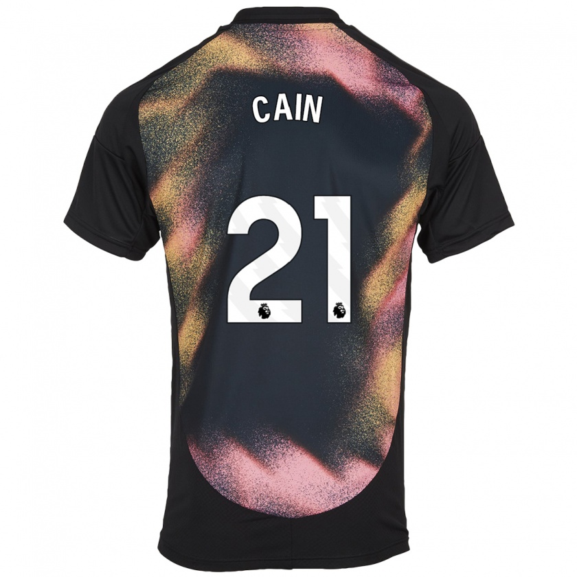 Kandiny Herren Hannah Cain #21 Schwarz Weiß Auswärtstrikot Trikot 2024/25 T-Shirt Österreich