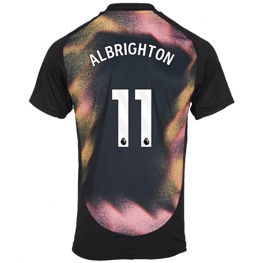 Kandiny Herren Marc Albrighton #11 Schwarz Weiß Auswärtstrikot Trikot 2024/25 T-Shirt Österreich