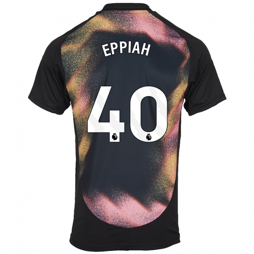 Kandiny Heren Josh Eppiah #40 Zwart Wit Uitshirt Uittenue 2024/25 T-Shirt