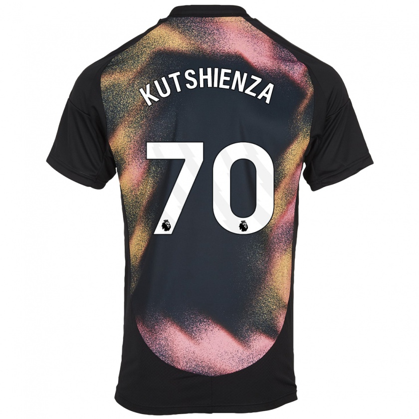 Kandiny Heren Jesper Kutshienza #70 Zwart Wit Uitshirt Uittenue 2024/25 T-Shirt