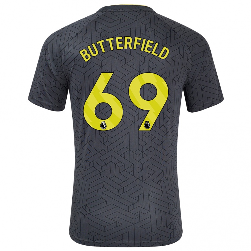 Kandiny Homem Camisola Luke Butterfield #69 Amarelo Preto Alternativa 2024/25 Camisa Brasil