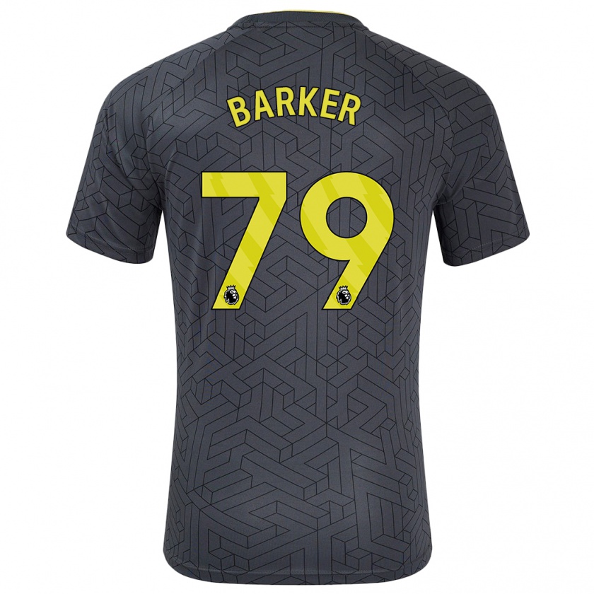 Kandiny Hombre Camiseta Owen Barker #79 Negro Amarillo 2ª Equipación 2024/25 La Camisa México