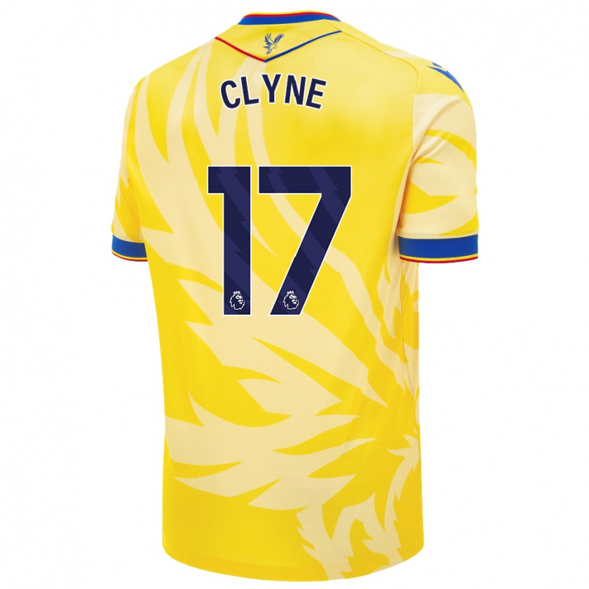 Kandiny Homem Camisola Nathaniel Clyne #17 Amarelo Alternativa 2024/25 Camisa Brasil