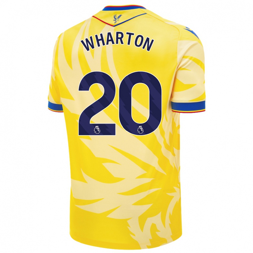 Kandiny Hombre Camiseta Adam Wharton #20 Amarillo 2ª Equipación 2024/25 La Camisa