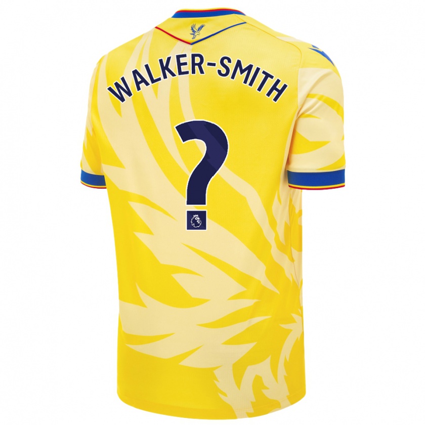 Kandiny Hombre Camiseta Charlie Walker-Smith #0 Amarillo 2ª Equipación 2024/25 La Camisa