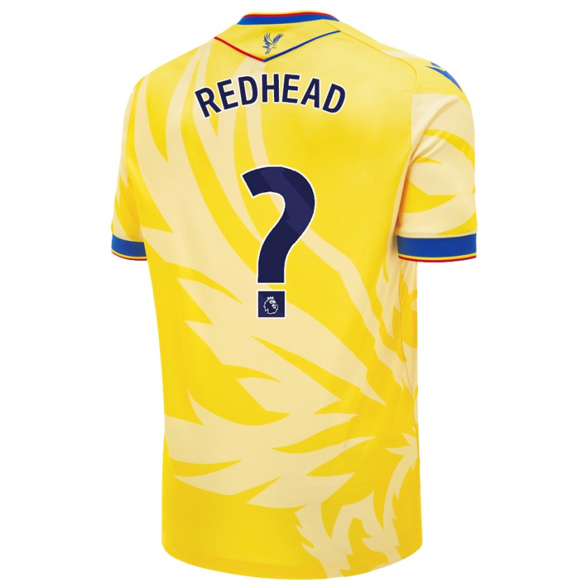 Kandiny Uomo Maglia Caleb Redhead #0 Giallo Kit Gara Away 2024/25 Maglietta