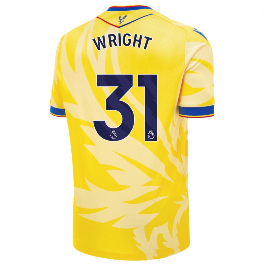 Kandiny Hombre Camiseta Annis-Clara Wright #31 Amarillo 2ª Equipación 2024/25 La Camisa