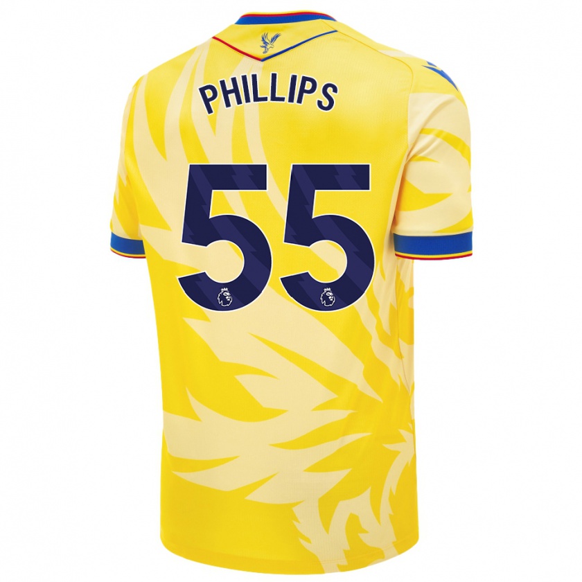 Kandiny Uomo Maglia Killian Phillips #55 Giallo Kit Gara Away 2024/25 Maglietta