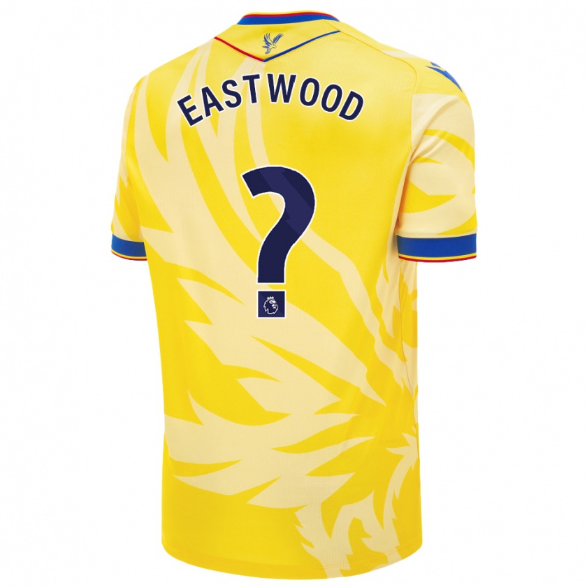 Kandiny Hombre Camiseta William Eastwood #0 Amarillo 2ª Equipación 2024/25 La Camisa México