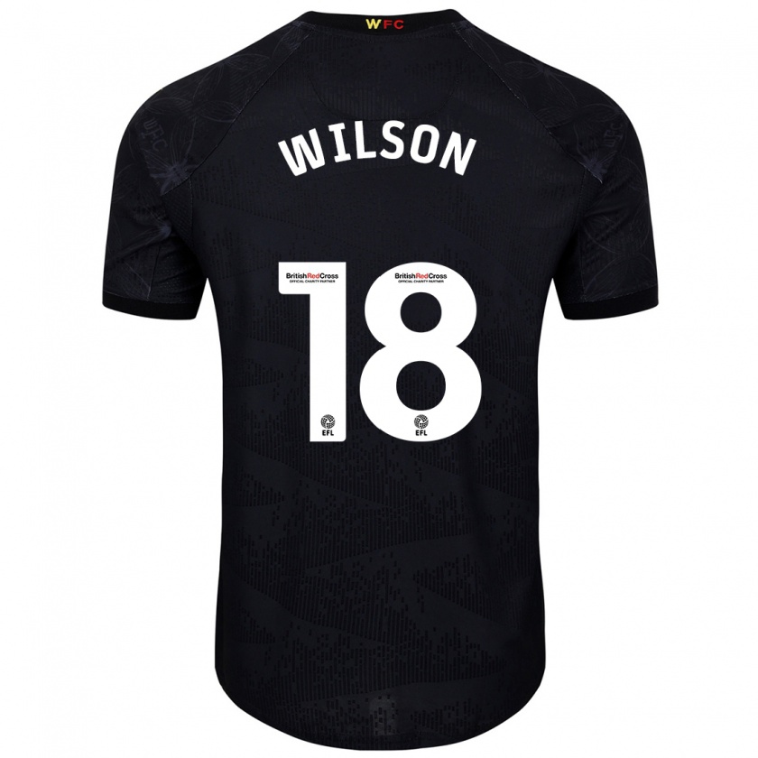 Kandiny Herren Poppy Wilson #18 Schwarz Weiß Auswärtstrikot Trikot 2024/25 T-Shirt Österreich