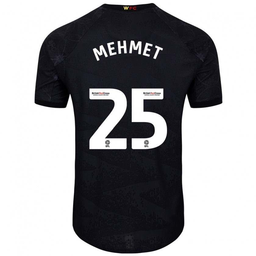 Kandiny Heren Melis Mehmet #25 Zwart Wit Uitshirt Uittenue 2024/25 T-Shirt België