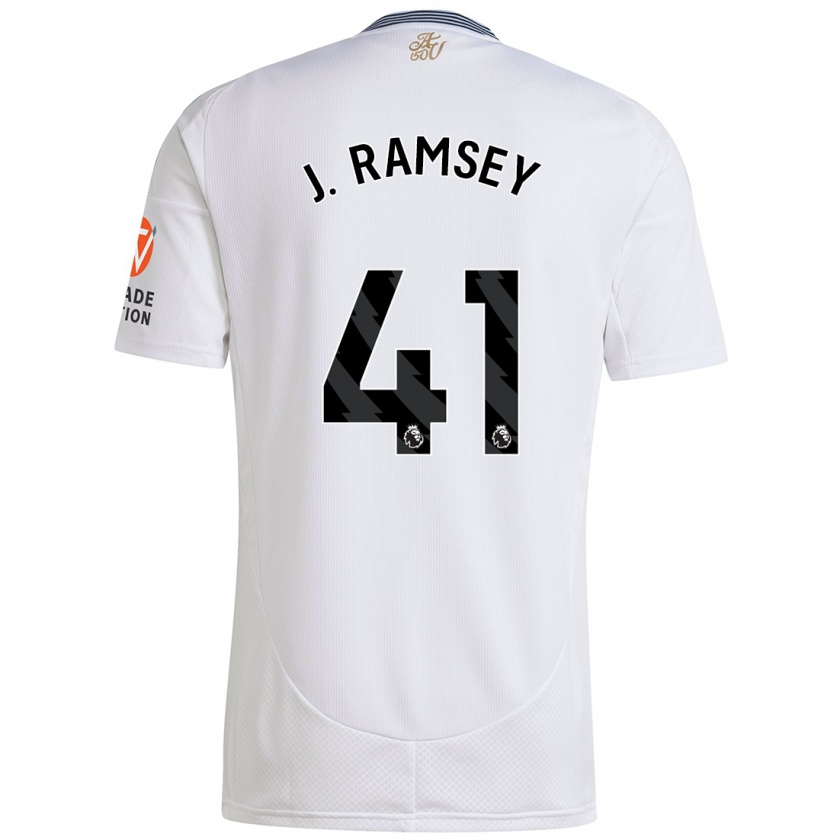 Kandiny Heren Jacob Ramsey #41 Wit Uitshirt Uittenue 2024/25 T-Shirt