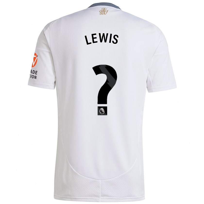 Kandiny Uomo Maglia Sam Lewis #0 Bianco Kit Gara Away 2024/25 Maglietta