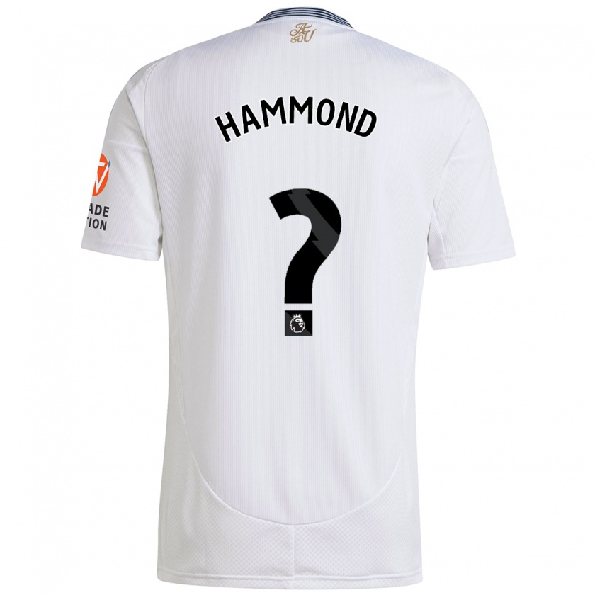 Kandiny Heren Alex Hammond #0 Wit Uitshirt Uittenue 2024/25 T-Shirt