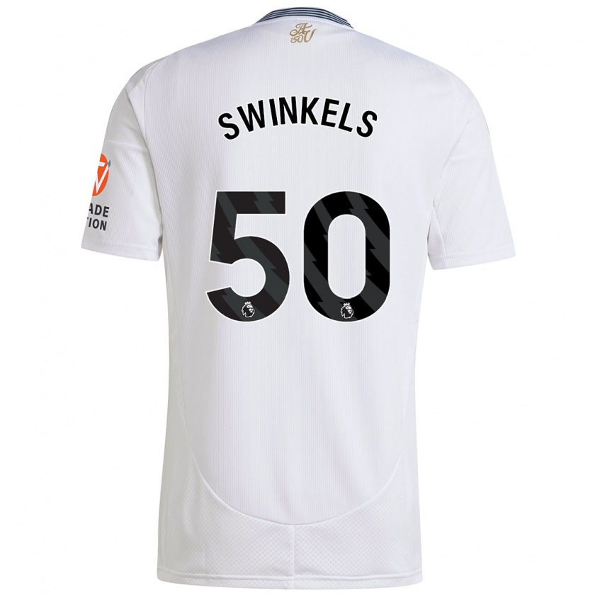 Kandiny Herren Sil Swinkels #50 Weiß Auswärtstrikot Trikot 2024/25 T-Shirt Österreich