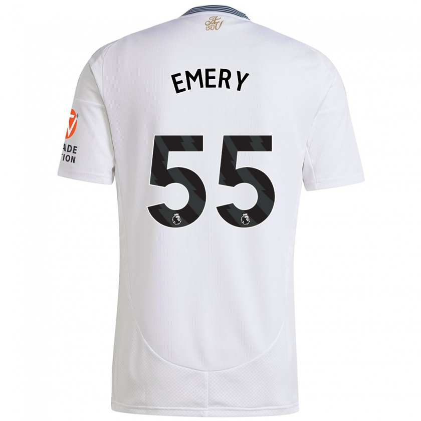 Kandiny Heren Lander Emery #55 Wit Uitshirt Uittenue 2024/25 T-Shirt