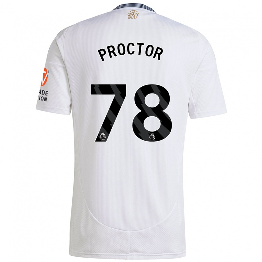 Kandiny Heren Sam Proctor #78 Wit Uitshirt Uittenue 2024/25 T-Shirt