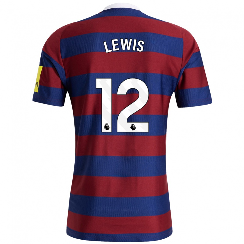 Kandiny Homem Camisola Jamal Lewis #12 Bordeaux Azul Marinho Alternativa 2024/25 Camisa Brasil