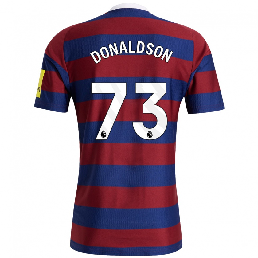 Kandiny Uomo Maglia Josh Donaldson #73 Borgogna Blu Navy Kit Gara Away 2024/25 Maglietta