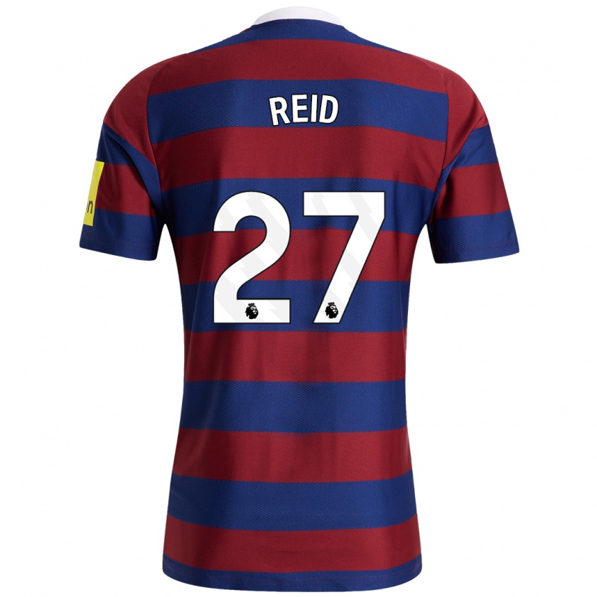 Kandiny Uomo Maglia Hannah Reid #27 Borgogna Blu Navy Kit Gara Away 2024/25 Maglietta