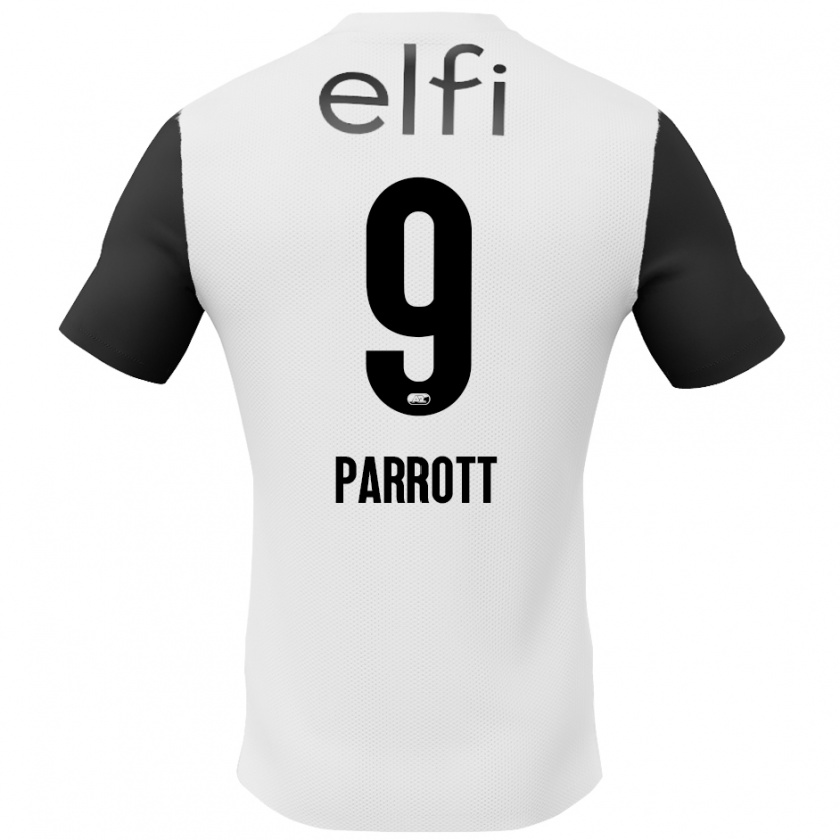 Kandiny Heren Troy Parrott #9 Wit Zwart Uitshirt Uittenue 2024/25 T-Shirt