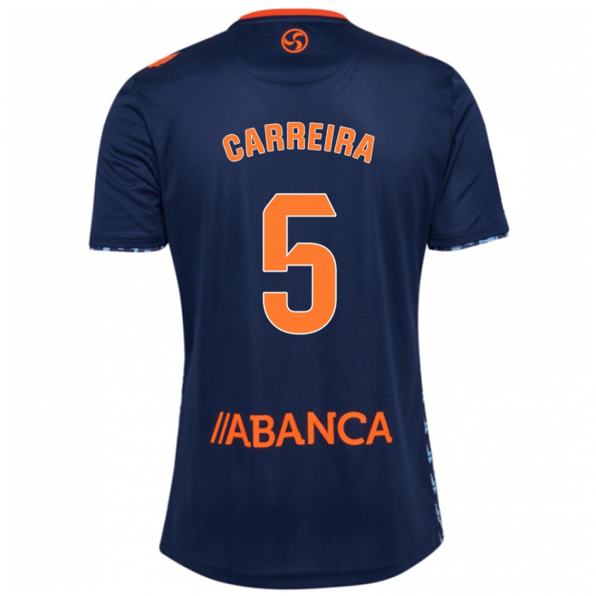 Kandiny Uomo Maglia Sergio Carreira #5 Blu Navy Kit Gara Away 2024/25 Maglietta