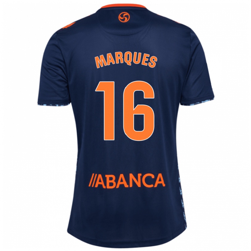 Kandiny Heren Jailson Marques Siqueira #16 Marineblauw Uitshirt Uittenue 2024/25 T-Shirt