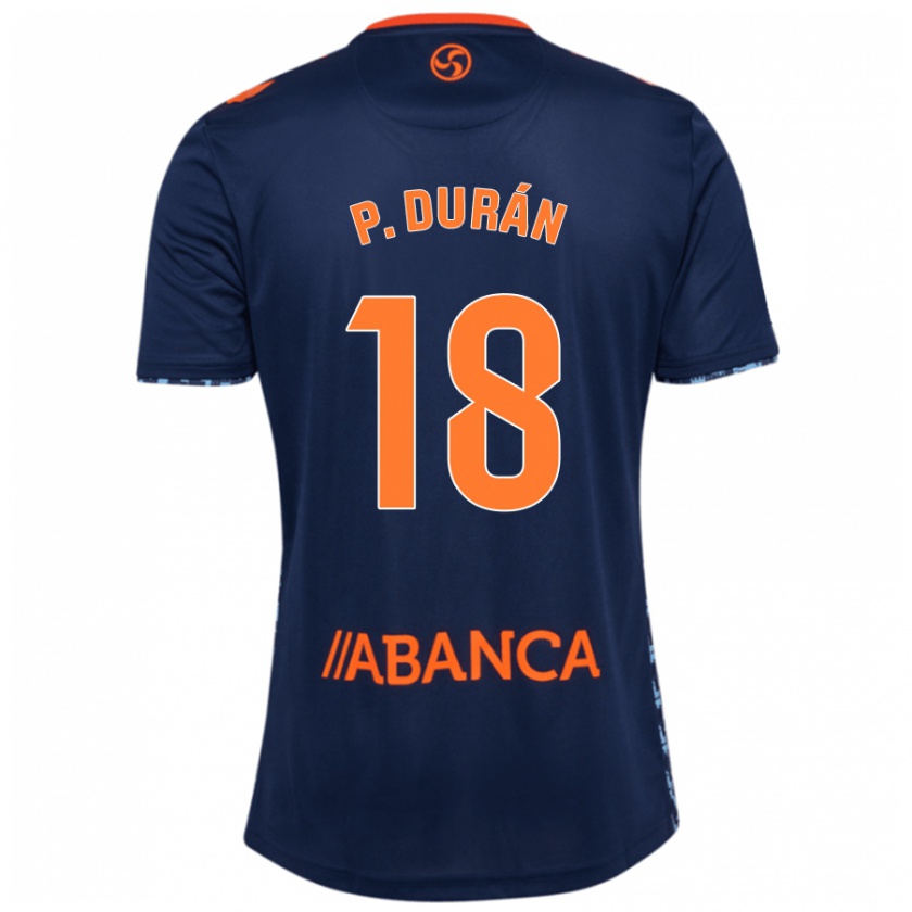 Kandiny Uomo Maglia Pablo Durán #18 Blu Navy Kit Gara Away 2024/25 Maglietta