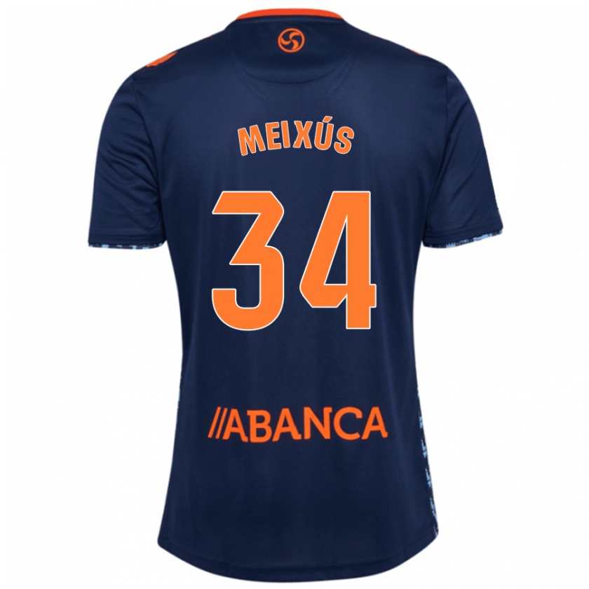 Kandiny Uomo Maglia Pablo Meixús #34 Blu Navy Kit Gara Away 2024/25 Maglietta