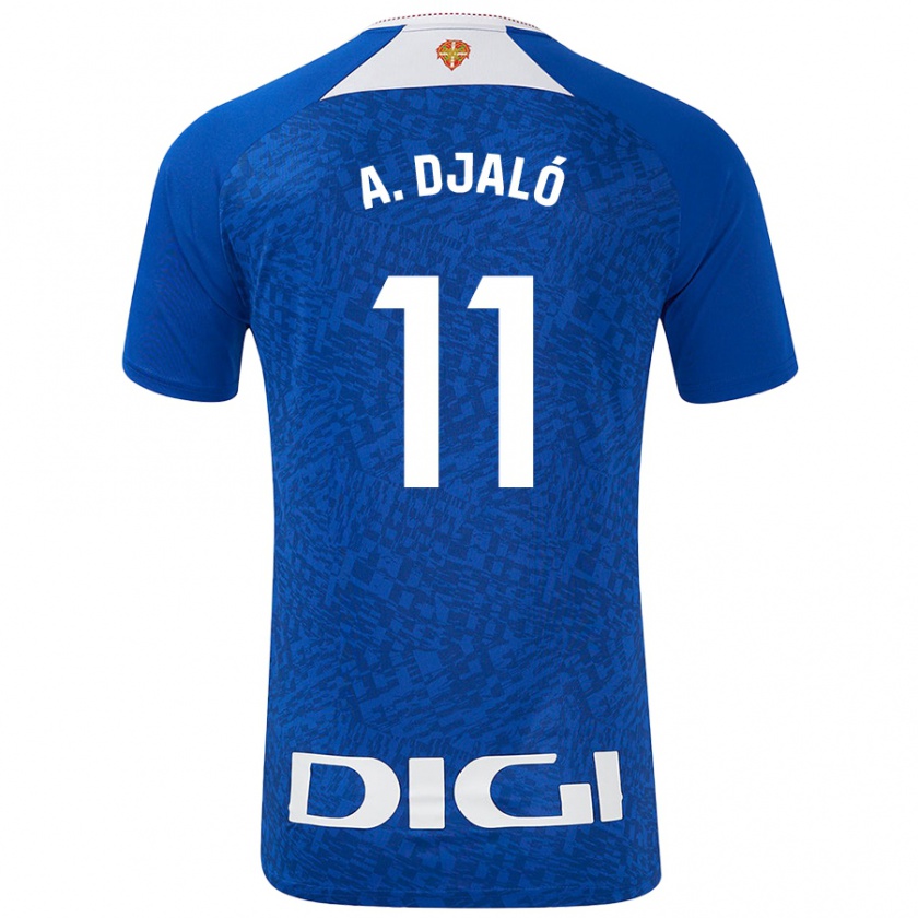 Kandiny Hombre Camiseta Álvaro Djaló #11 Azul Real 2ª Equipación 2024/25 La Camisa México