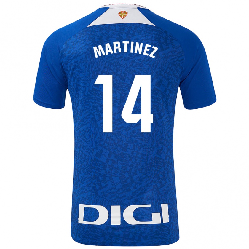 Kandiny Hombre Camiseta Pablo Martínez #14 Azul Real 2ª Equipación 2024/25 La Camisa México