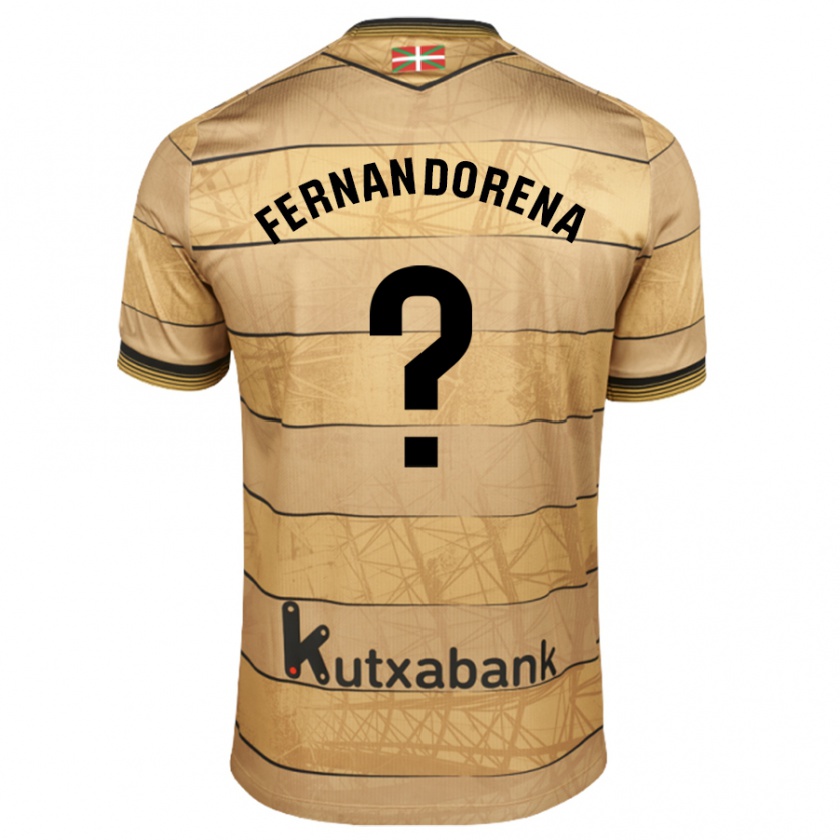 Kandiny Heren Alex Fernandorena #0 Bruin Uitshirt Uittenue 2024/25 T-Shirt