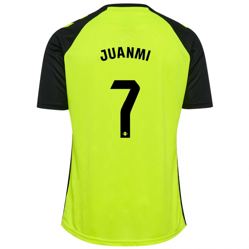 Kandiny Heren Juanmi #7 Fluorescerend Geel Zwart Uitshirt Uittenue 2024/25 T-Shirt