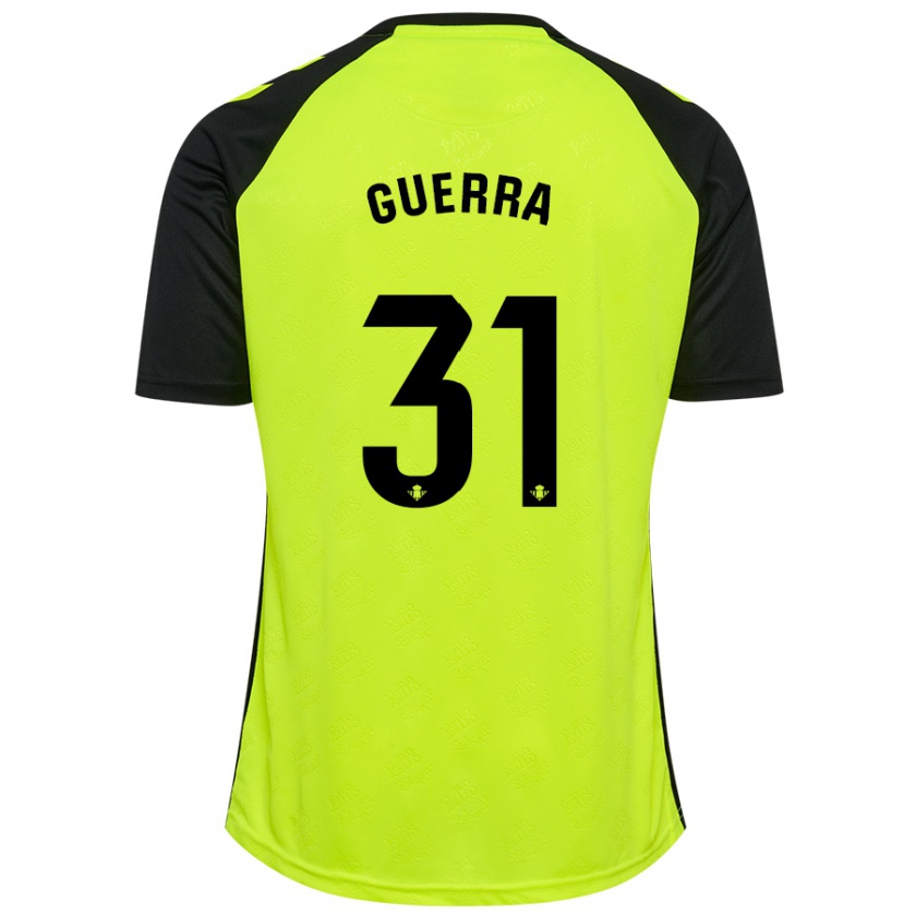 Kandiny Heren Ana Guerra Morcillo #31 Fluorescerend Geel Zwart Uitshirt Uittenue 2024/25 T-Shirt