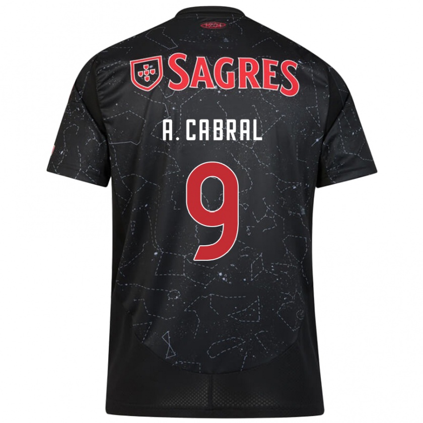 Kandiny Herren Arthur Cabral #9 Schwarz Rot Auswärtstrikot Trikot 2024/25 T-Shirt Österreich