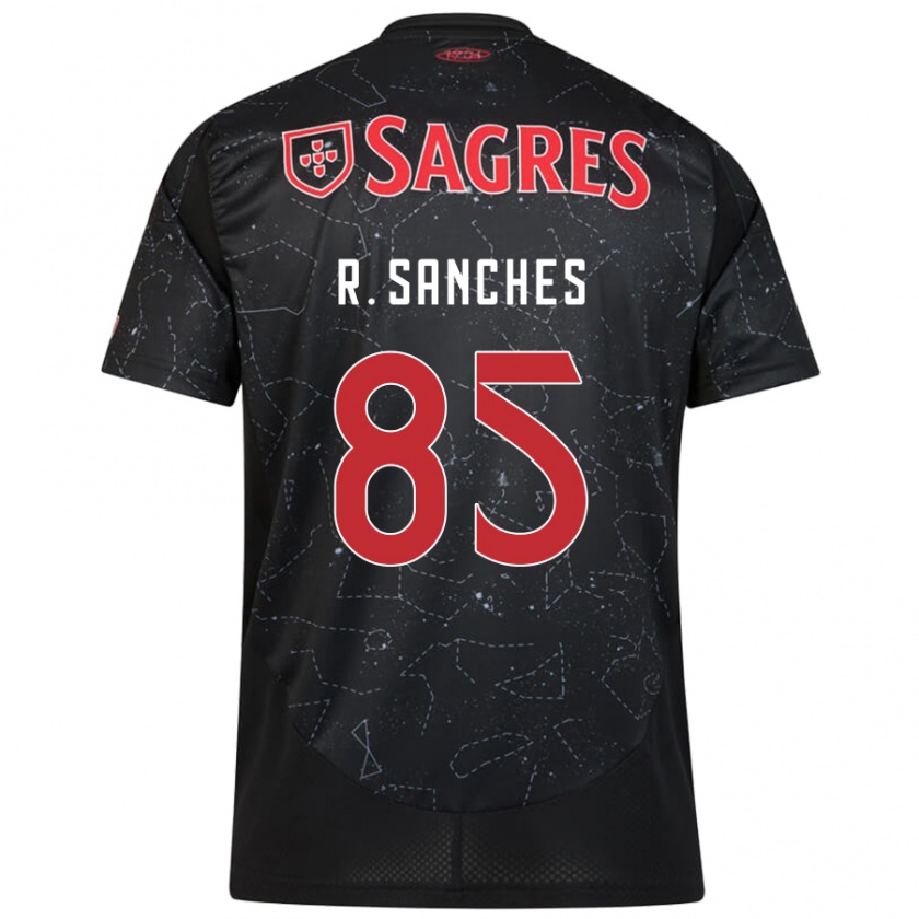 Kandiny Herren Renato Sanches #85 Schwarz Rot Auswärtstrikot Trikot 2024/25 T-Shirt Österreich