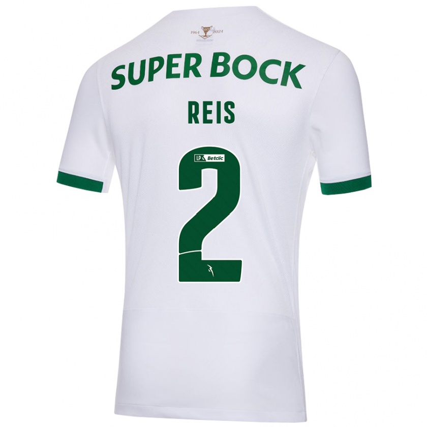 Kandiny Herren Matheus Reis #2 Weiß Grün Auswärtstrikot Trikot 2024/25 T-Shirt Österreich