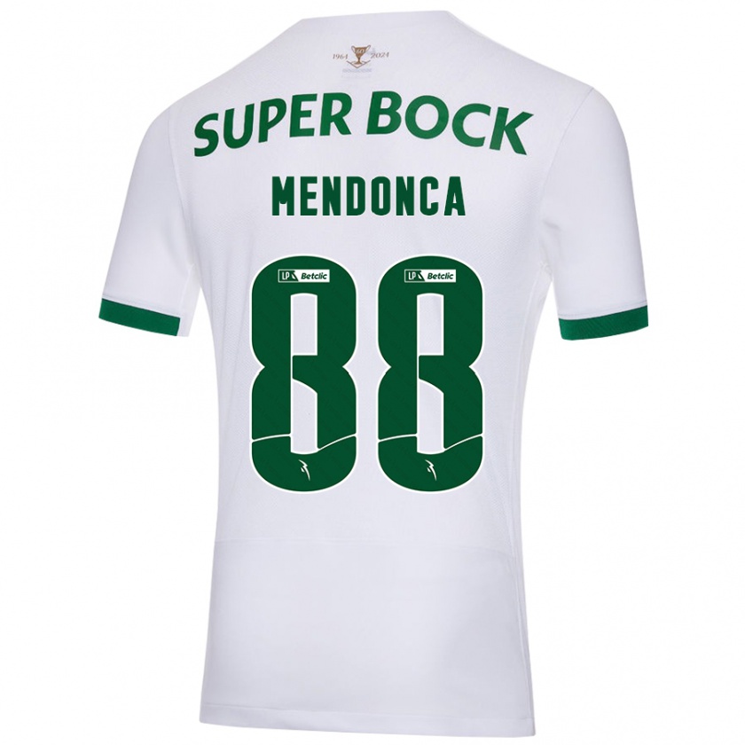 Kandiny Uomo Maglia Manuel Mendonça #88 Bianco Verde Kit Gara Away 2024/25 Maglietta