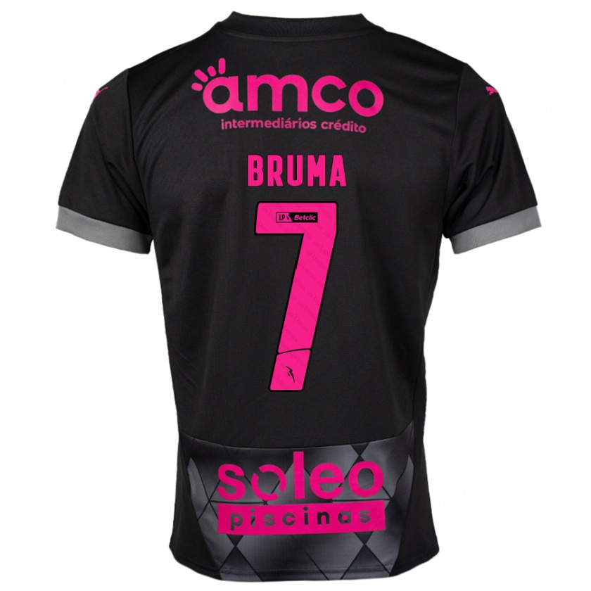 Kandiny Herren Bruma #7 Schwarz Rosa Auswärtstrikot Trikot 2024/25 T-Shirt Österreich