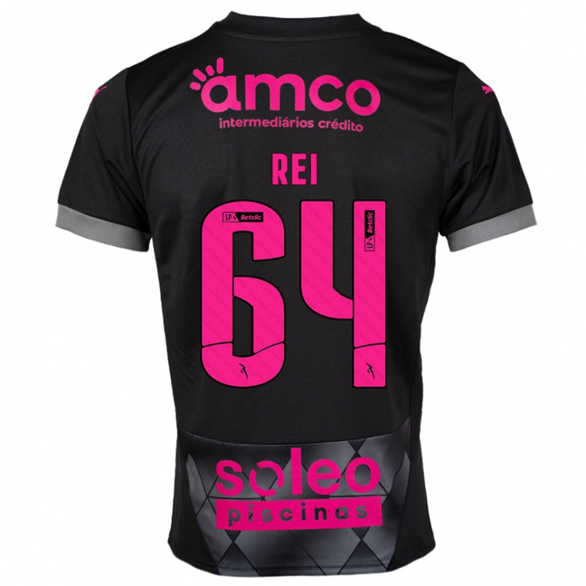 Kandiny Homem Camisola Ricardo Rei #64 Preto Rosa Alternativa 2024/25 Camisa Brasil