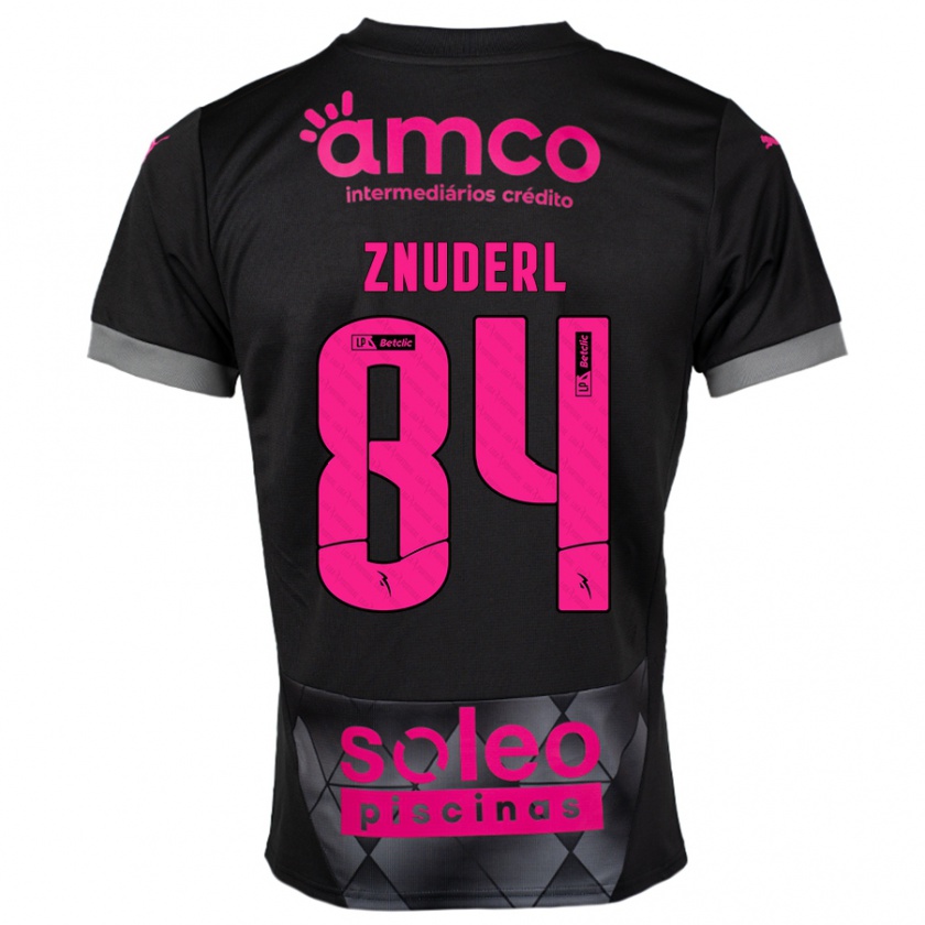 Kandiny Heren Tai Znuderl #84 Zwart Roze Uitshirt Uittenue 2024/25 T-Shirt