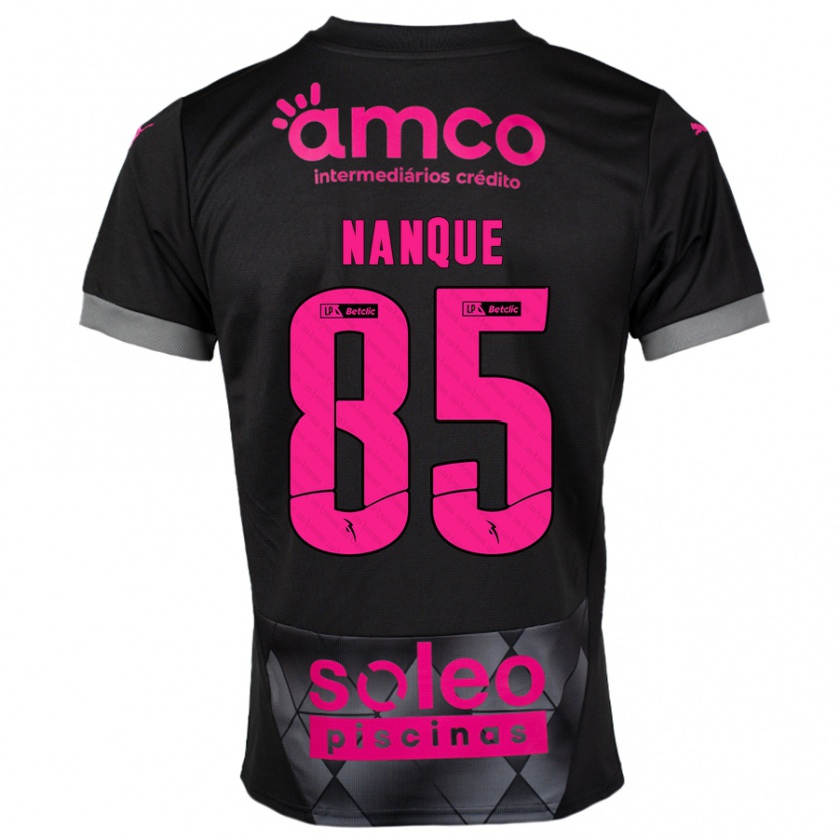 Kandiny Hombre Camiseta Edgar Nanque #85 Negro Rosa 2ª Equipación 2024/25 La Camisa