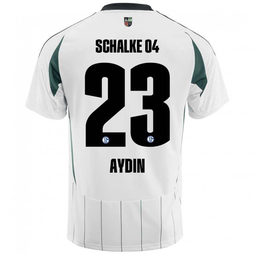 Kandiny Uomo Maglia Mehmet Aydın #23 Bianco Verde Kit Gara Away 2024/25 Maglietta