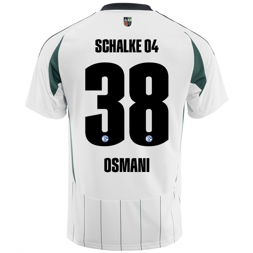 Kandiny Herren Tristan Osmani #38 Weiß Grün Auswärtstrikot Trikot 2024/25 T-Shirt Österreich