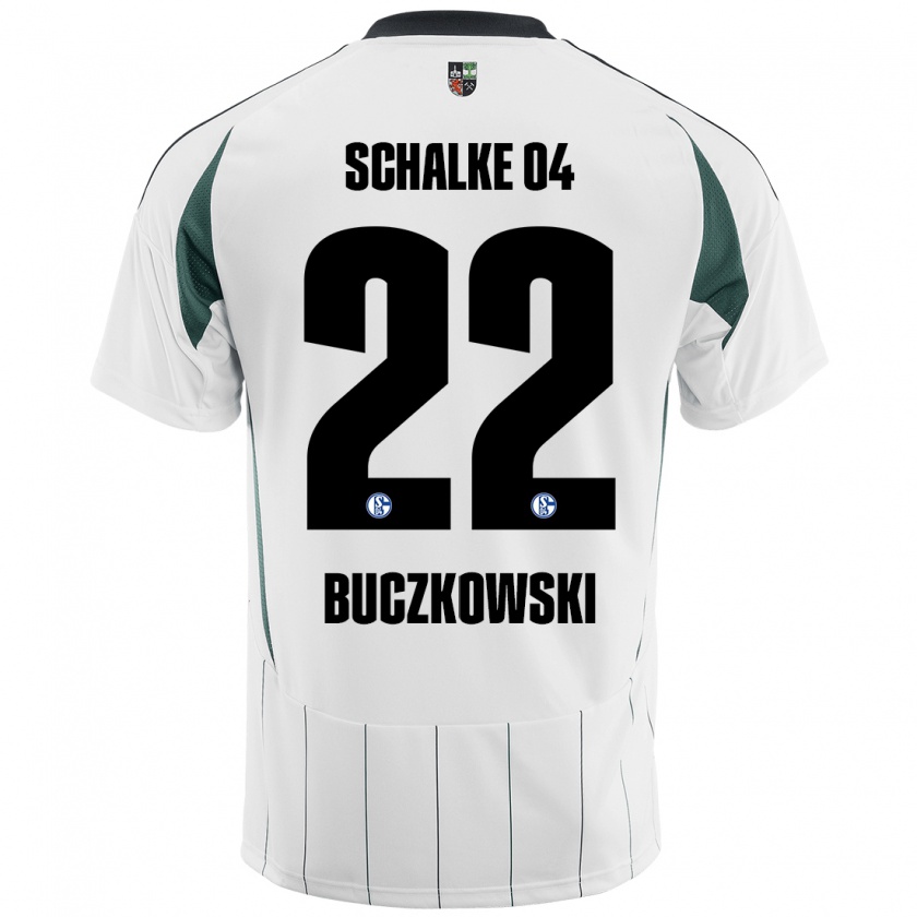 Kandiny Herren Philip Buczkowski #22 Weiß Grün Auswärtstrikot Trikot 2024/25 T-Shirt Österreich