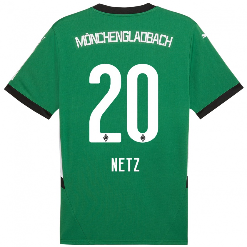 Kandiny Uomo Maglia Luca Netz #20 Verde Bianco Kit Gara Away 2024/25 Maglietta