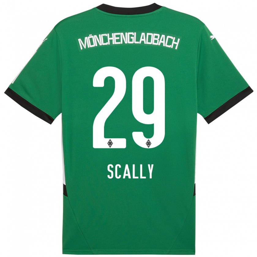 Kandiny Heren Joe Scally #29 Groen Wit Uitshirt Uittenue 2024/25 T-Shirt