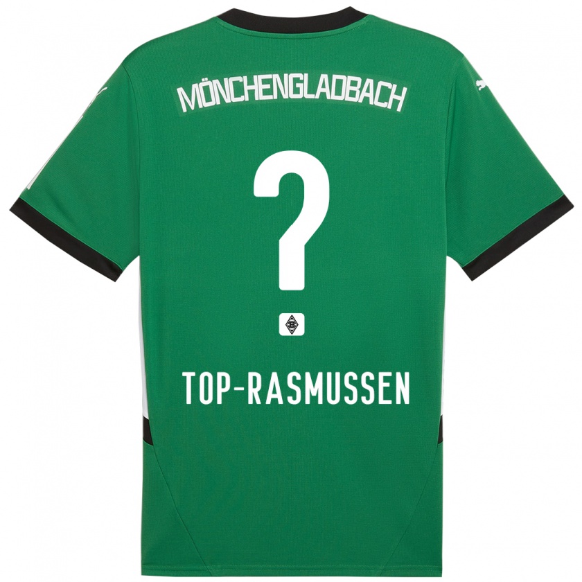 Kandiny Heren Tristan Top-Rasmussen #0 Groen Wit Uitshirt Uittenue 2024/25 T-Shirt