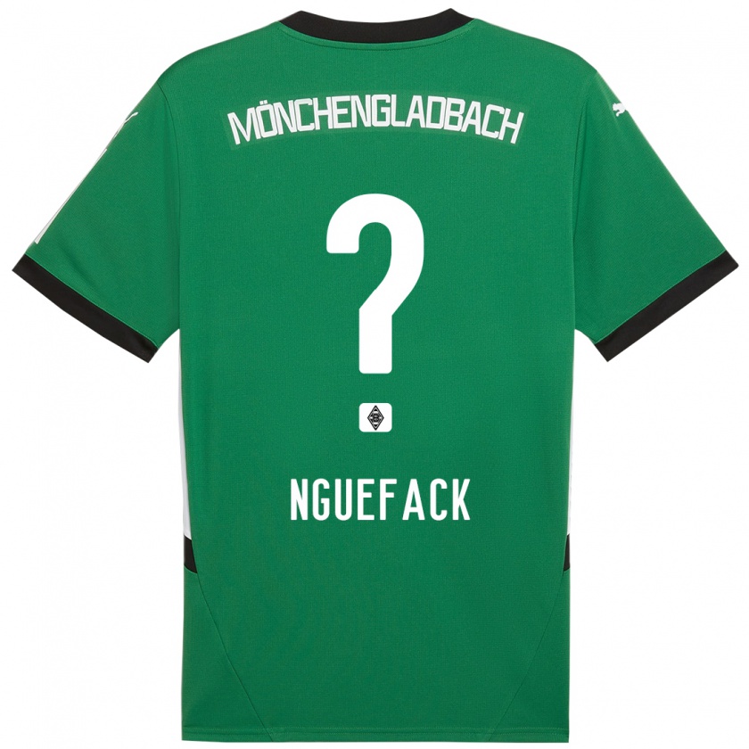 Kandiny Heren Mathieu Nguefack #0 Groen Wit Uitshirt Uittenue 2024/25 T-Shirt